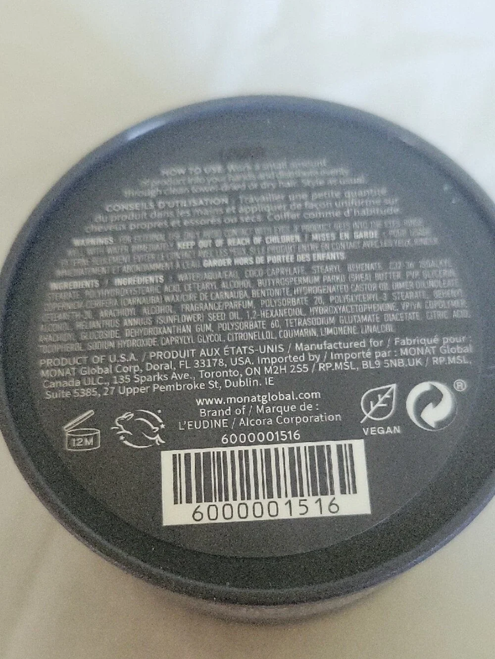 MONAT For Men Matte Styling Clay New